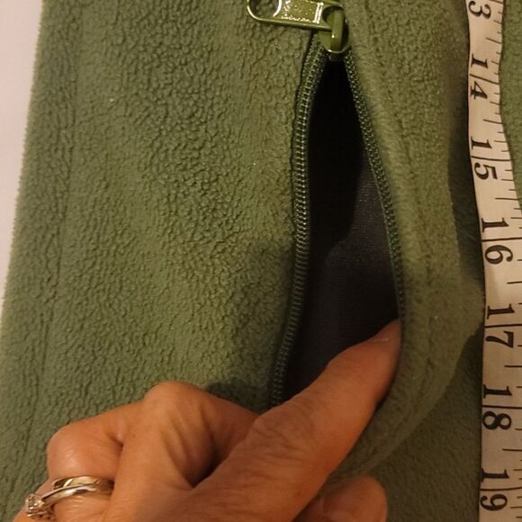 GirlColumbia Sportswear Youth Large 10/12 Fleece Full Zip Green High Neck Jacket - Picture 7 of 9